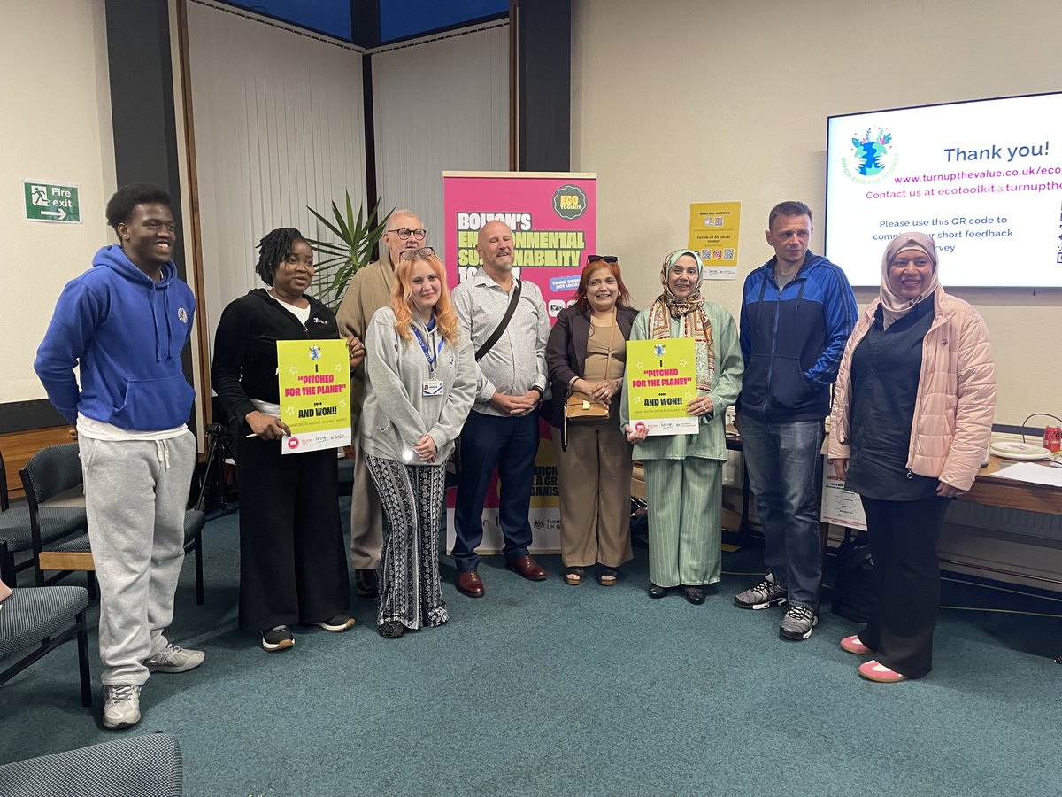 AsdaBolton's tweet image. ⁦@AsdaBolton⁩ ⁦@FamilyBolton⁩ #pitch for planet #winners @BTCYP#resilience bridge #Belford Drive residents #bolton community advice #bolton north east wildlife trail. #aspireHer consultancy #sustainability #thank you @headspace #we are Bolton !