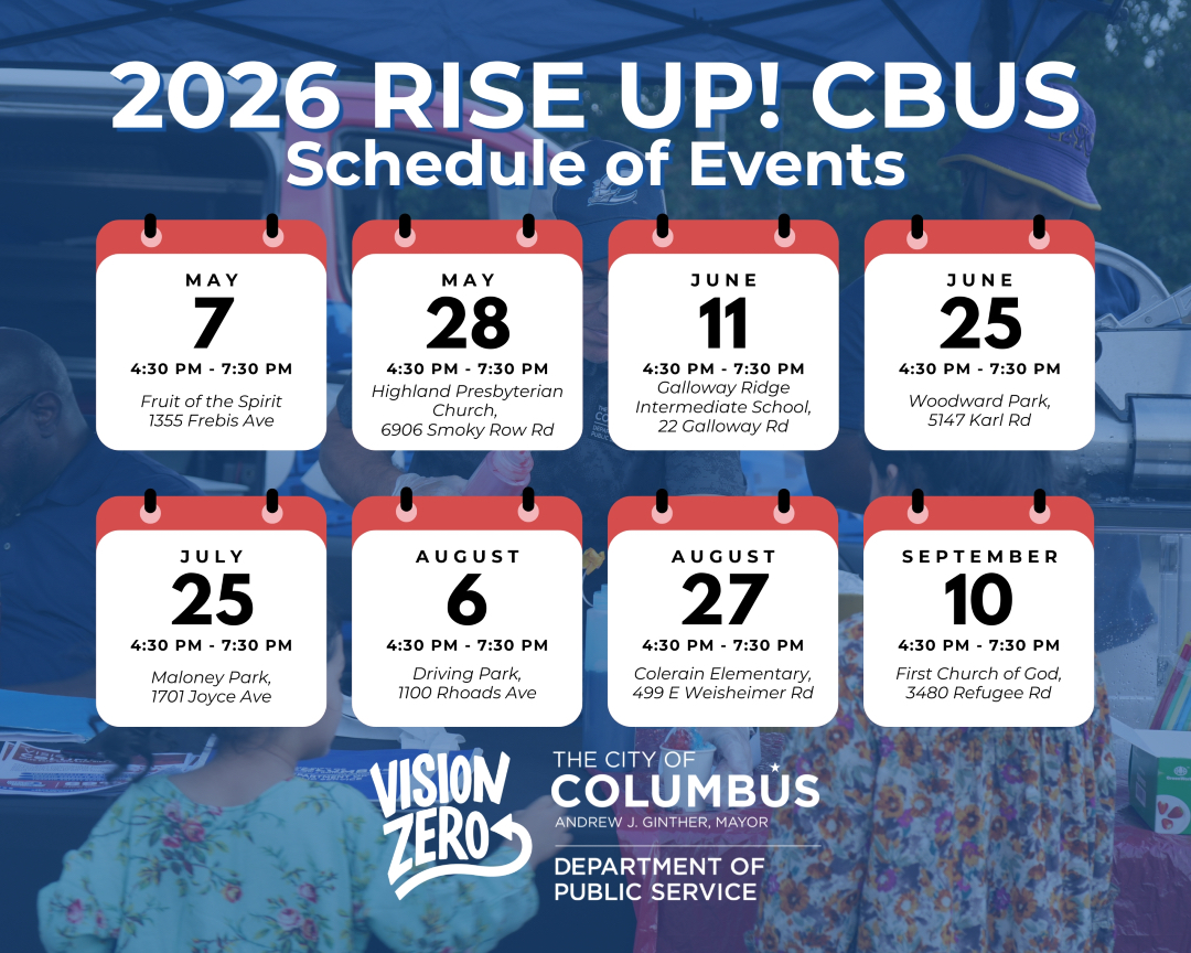 ColumbusDPS's tweet photo. Our first #RiseUpCBUS is next week. Join us on May 7 from 4:30 - 7:30 pm at Fruit of the Spirit, located at 1355 Frebis Ave. Come to this FREE event for resources, food, music and COMMUNITY!! We can’t wait to see you there! https://t.co/sfSOM1bXKQ