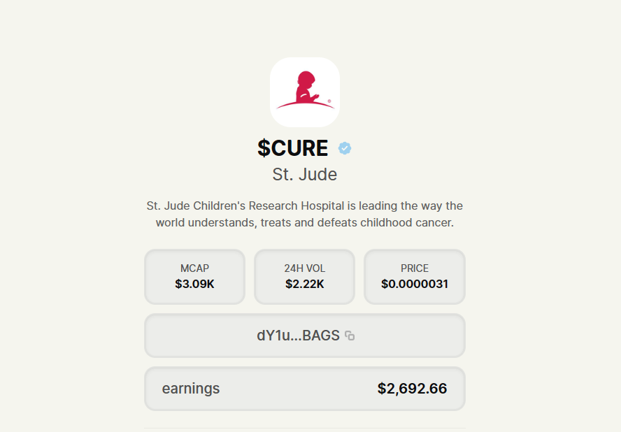 L2City's tweet photo. @StJude  
$2,692 raised for @StJude from BAGS for u
@finnbags https://t.co/6v8u8H7eUZ