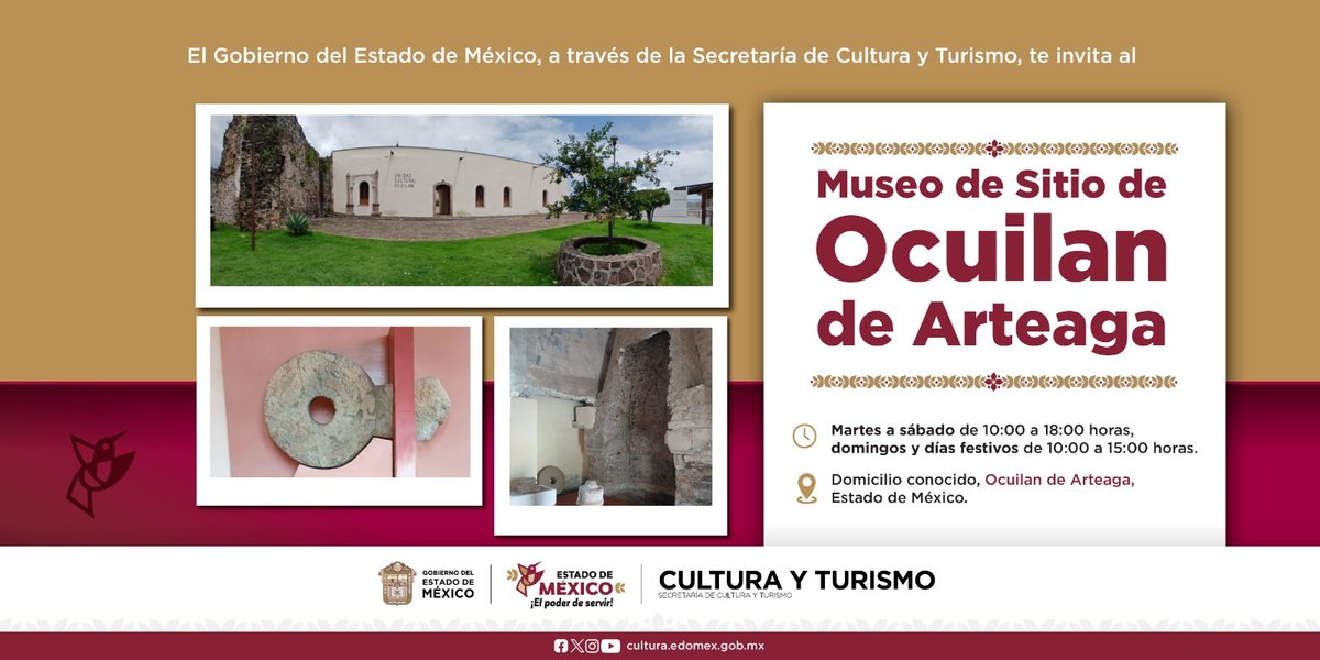 CulturaEdomex's tweet photo. El Museo de Sitio de Ocuilan de Arteaga se encuentra en el Ex Convento Agustino del siglo XVI. Conoce el proceso de restauración, la investigación y la reseña histórica a través de fotografías, además de una colección de piezas arqueológicas.

#ElPoderDeServir https://t.co/j6An3CBrYP