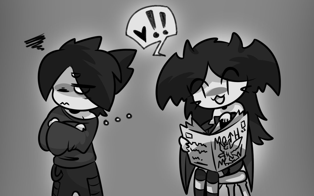 StormyValravn's tweet image. My "therapeutic characters" 🖤Easy and fun to draw without having to look perfect. #moth &amp;amp; #bat #mothbat #originalcharacter