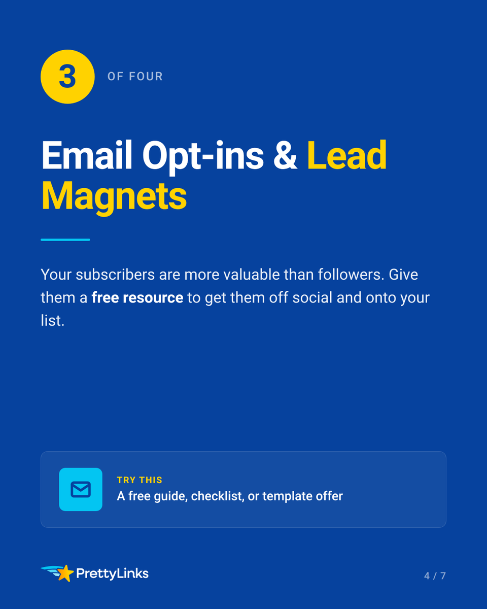 prettylink's tweet photo. 1/2 If your link in bio is just a random list of URLs, you're missing out on serious engagement! 

The secret to a high-converting page is being intentional🎯 https://t.co/L4xnyJBJvG
