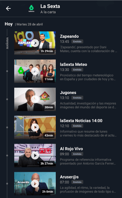 Teleonline_org's tweet photo. ¡Nueva versión! 

𝗧𝗲𝗹𝗲𝗼𝗻𝗹𝗶𝗻𝗲 𝘃𝟮𝟴.𝟬𝟰.𝟮𝟬𝟮𝟲
Plataforma: Android

- Función "A la carta"
- Avisos de programas futuros
- Favoritos extendido
- Reproducción segundo plano
- Compatibilidad con Android TV

⬇️ Descarga

https://t.co/vO0iJ99qY3 https://t.co/c6SqxLdjj1