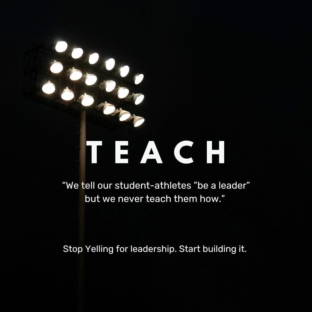 PocketAD_'s tweet photo. “We tell student-athletes “be a leader” but we never teach them how.” Stop yelling for leadership. Start building it. Empower your student-athletes. Elevate your program. #StudentLeadership #AthleticCulture #BoundForGreatness https://t.co/IZvCFiFdl5