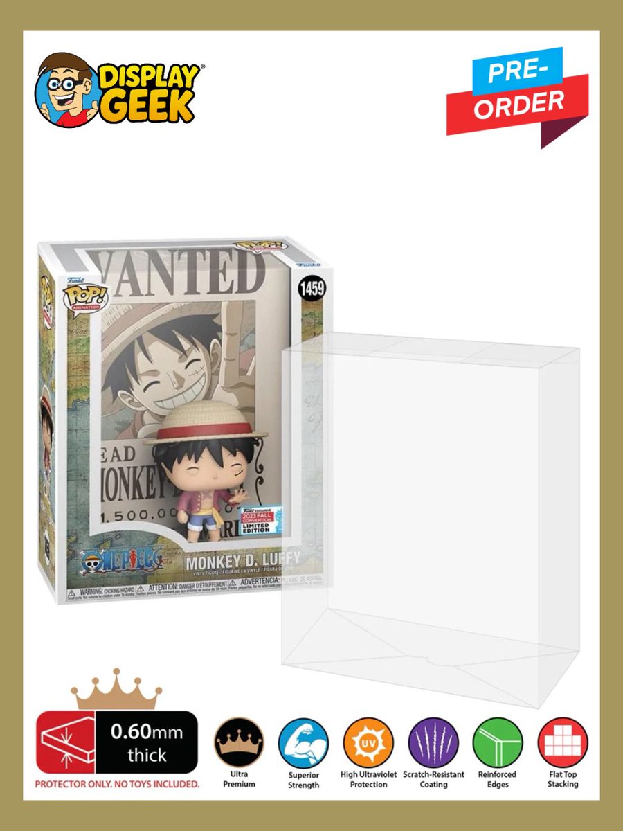 DisplayGeek's tweet image. We have doubled our order and sped up production - these went fast! Pre-Order our best-selling Pop VHS &amp;amp; Pop Game Cover Protectors now 🤩 0.60mm Thick, UV Resistant, and ready to protect your collection! 💪 ETA Late-May 📦

#DisplayGeek #Funko #FunkoPops #PopProtector