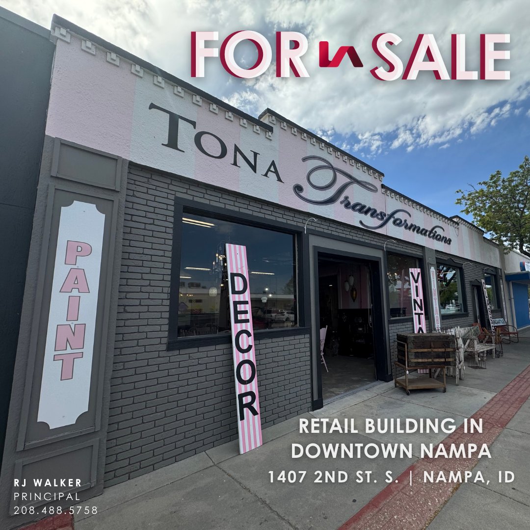 LeeAssociatesID's tweet image. 4,232 SF Retail Building For Sale in Downtown Nampa, ID! For more information, please visit: monkeylink.co/4ce74a

#cre #realestate #forsale #retail #downtownnampa #commercialrealestate #leeassociates #realestateinvestor
