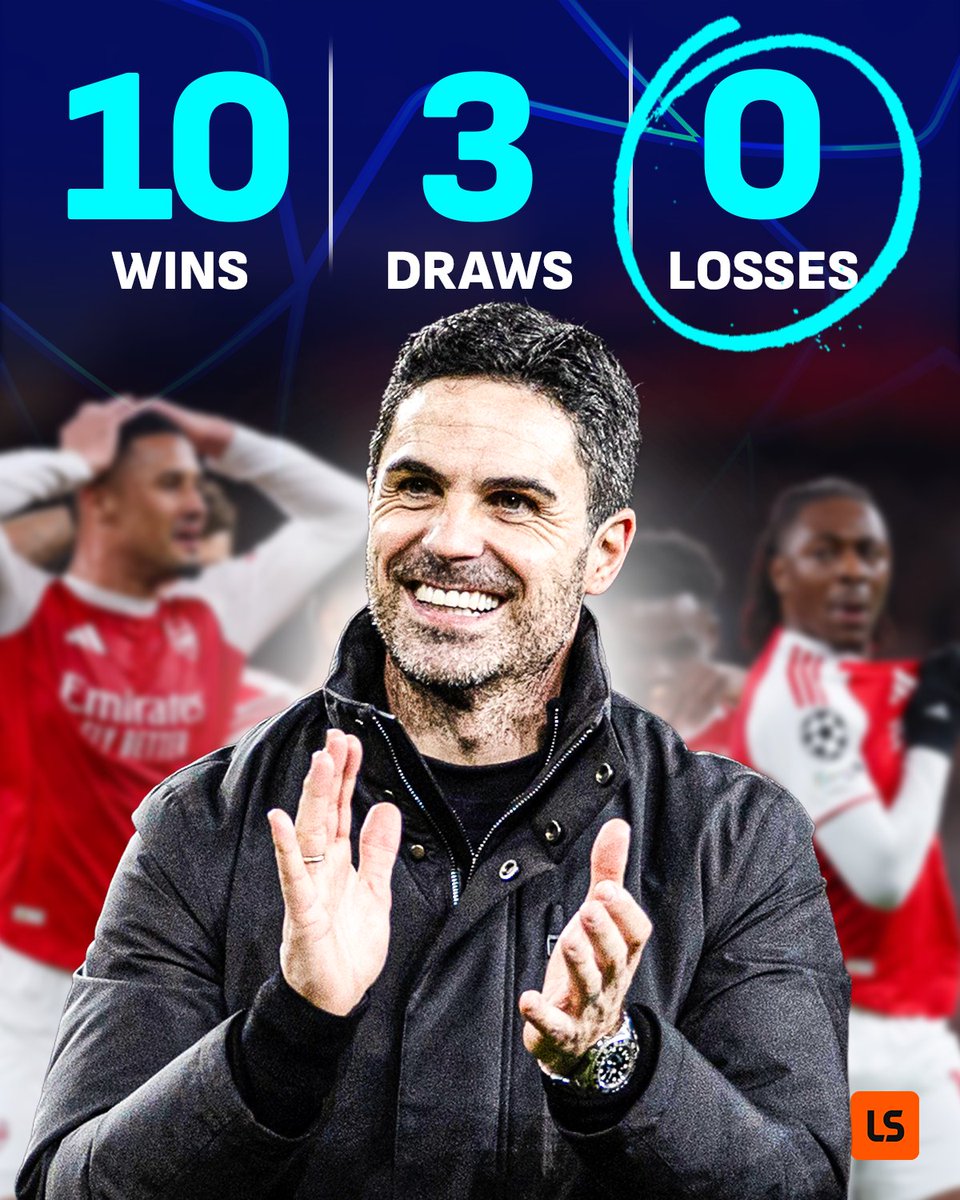 Arsenal match their best-ever unbeaten streak in the Champions League 💪

The Gunners' last run took them to the final in 2006 🏆👀