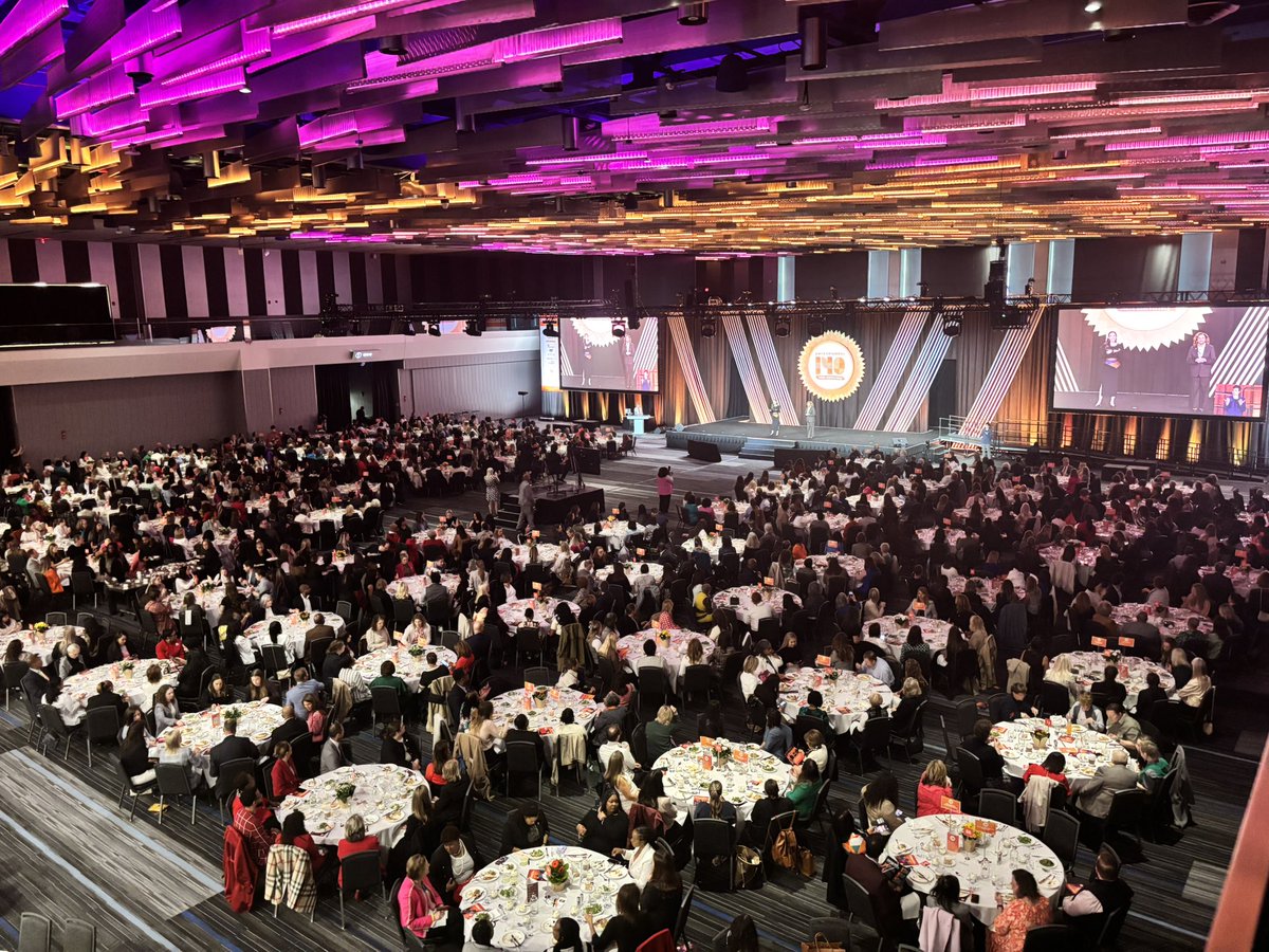 cbusconventions's tweet photo. Today more than 1,300 attendees gathered for the @ywcacolumbus Women of Achievement Luncheon in our beautifully transformed Battelle Grand Ballroom. Each thoughtful detail and lively moment defined the day. https://t.co/2UFxA26oOm
