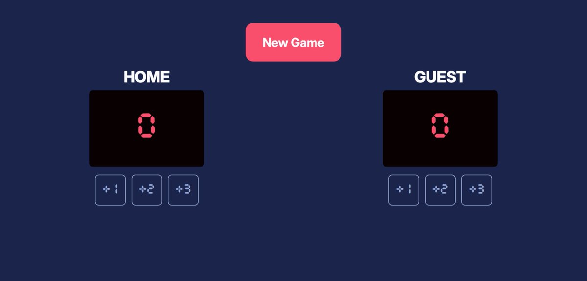 dips_stylish's tweet photo. I completed #scrimba's "Basketball Scoreboard" project taught by @perborgen 

https://t.co/d7TAATaiqC

Stretch Goals:
Added a "New Game" button to reset the score.

#html #css #javascript https://t.co/FBLmrDvEDv