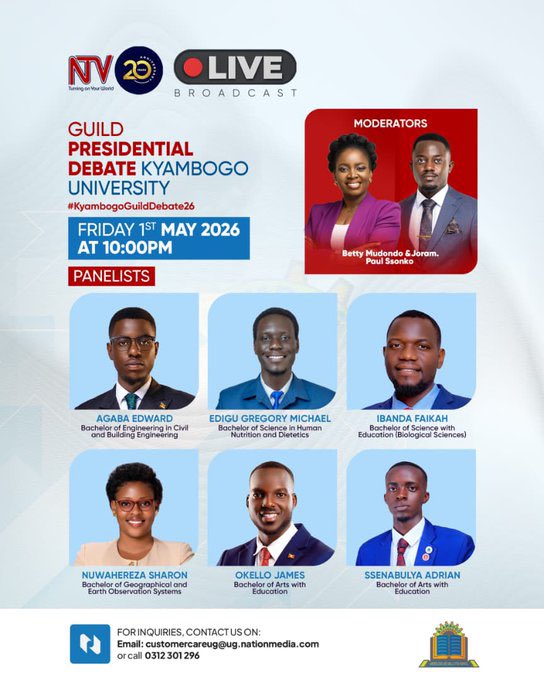 Please tune in to listen to the vision we have for the students of Kyambogo University 
#Agaba4Guild