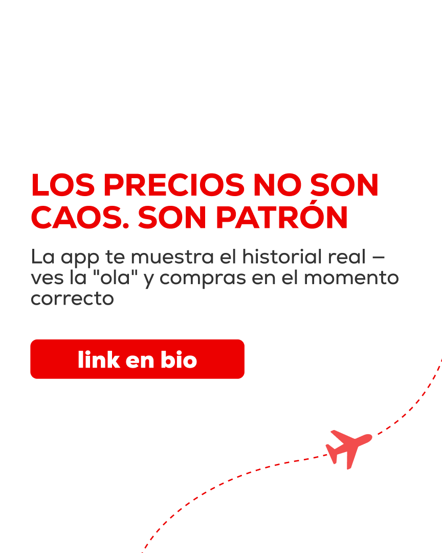ticket_mx_'s tweet photo. $1,200 vs $3,800. Mismo vuelo. La diferencia? Timing. El precio de tu vuelo cambia decenas de veces entre que abre y despega. Saber cuándo está en el piso? Eso es poder. Link en bio.
#aviación #vuelos #vuelosbaratos #algoritmo #viaje #México #tips https://t.co/WzUVsXlMRM