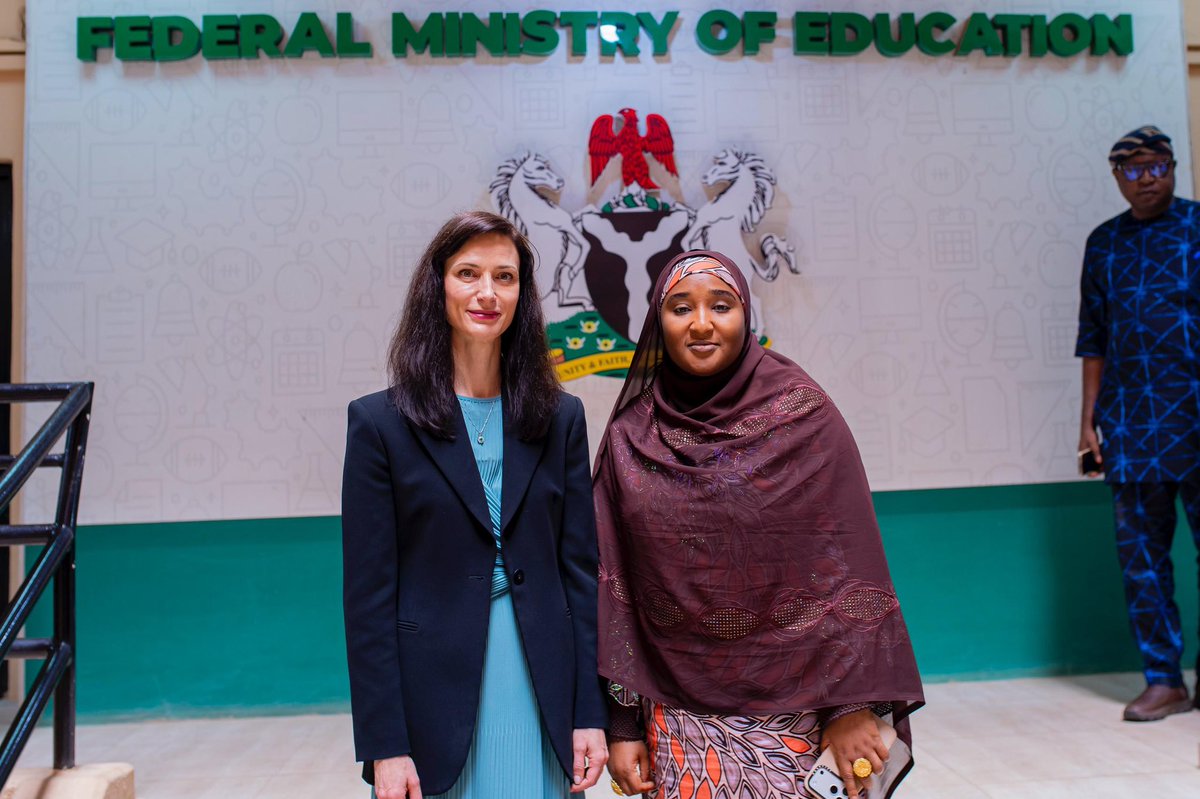 Suwaiba_Said's tweet photo. Today, I received Ms. Maria Gebriel, the newly appointed Head of Communication and Information at UNESCO, who paid a courtesy visit to my office on behalf of the Director-General. The warm and productive meeting underscored how far our partnership with UNESCO has advanced and the greater achievements that lie ahead.

Ms. Gebriel expressed appreciation for the ongoing collaboration and reaffirmed UNESCO’s commitment to supporting Nigeria’s education sector. Our conversation focused on ensuring no Nigerian child is left behind in the digital age, emphasizing the critical role of media, information literacy, and digital inclusion.