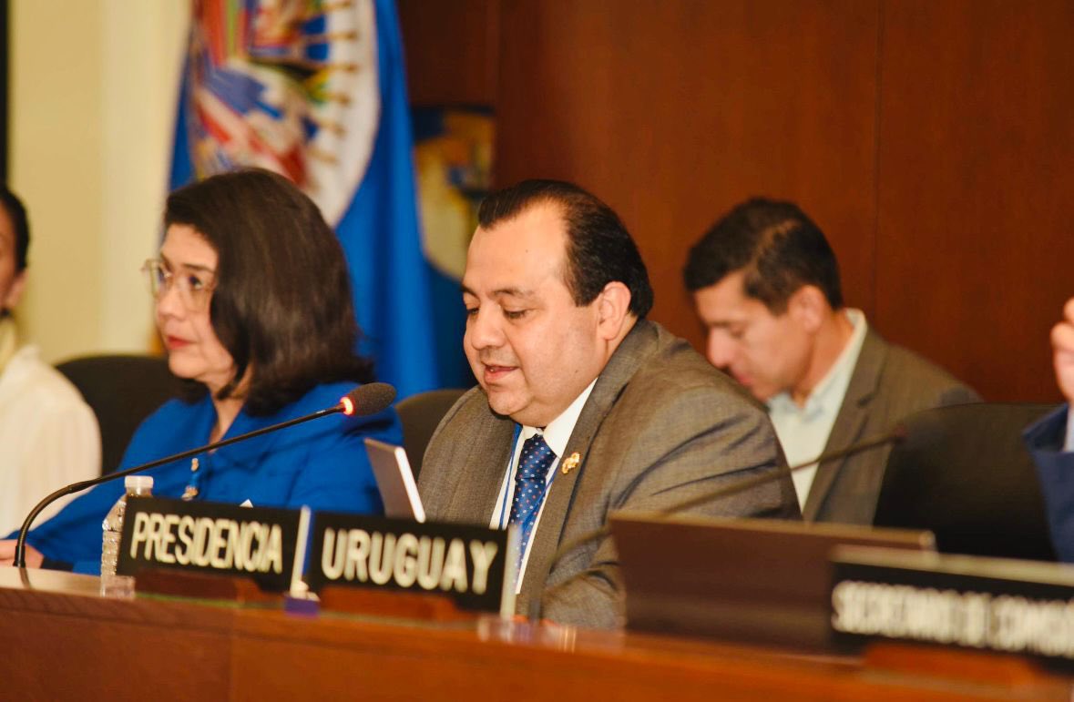 StuardoRalon's tweet photo. Presenté, como Presidente de la @CIDH, el Informe Anual 2025 ante la CAJP de la @OEA_oficial. Valoramos las contribuciones de los Estados y de la sociedad civil. Seguimos apostando por el diálogo y la cooperación para avanzar en la protección de derechos humanos. https://t.co/DlsxGbEyjE