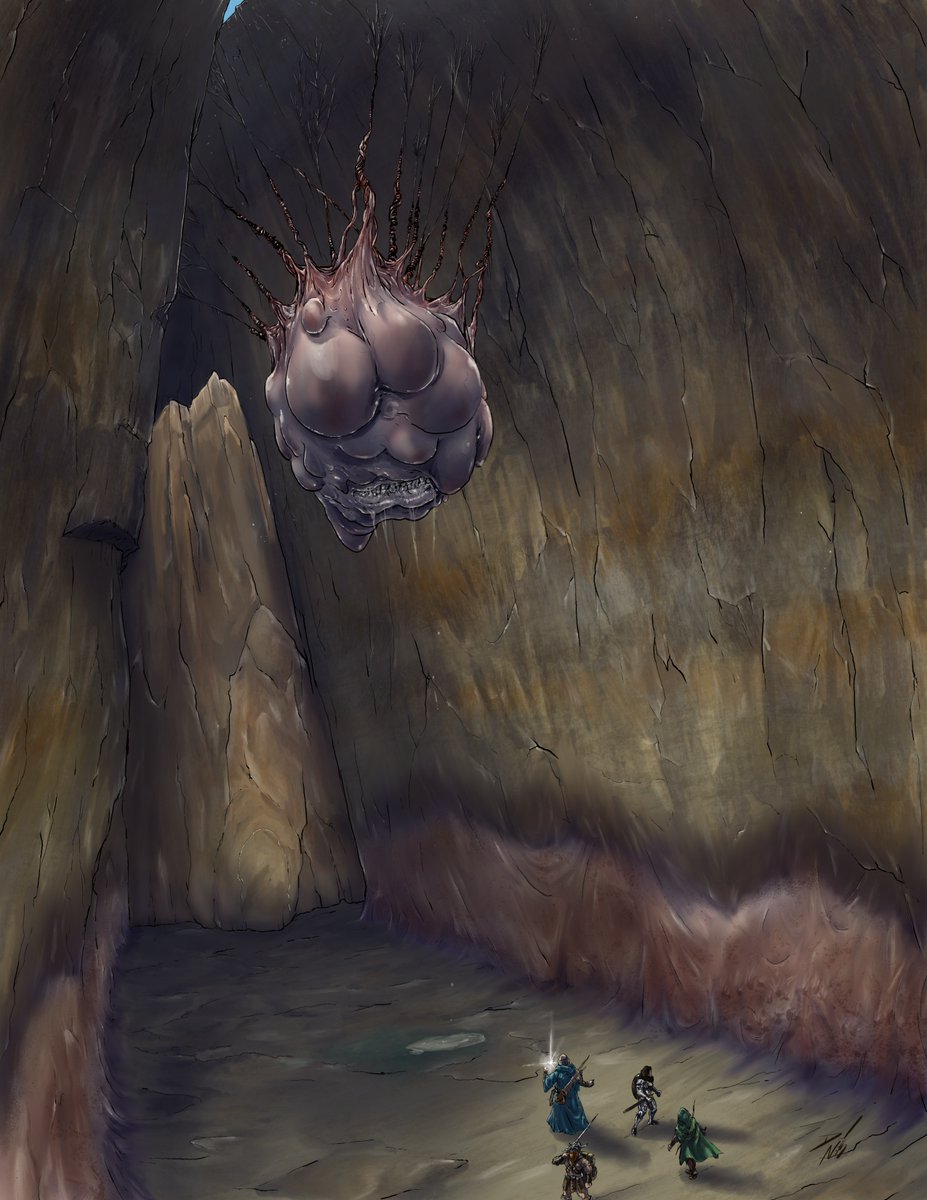 David_the_North's tweet photo. Do you dare to approach the the Still Door? Here's another crazy but awesome piece @trolllordgames had me draw up for a future book. Whenever I get descriptions from them I know it's going to be a wild ride. 

#ttrpg #castlesandcrusades #dnd https://t.co/0WKfxJfnRU