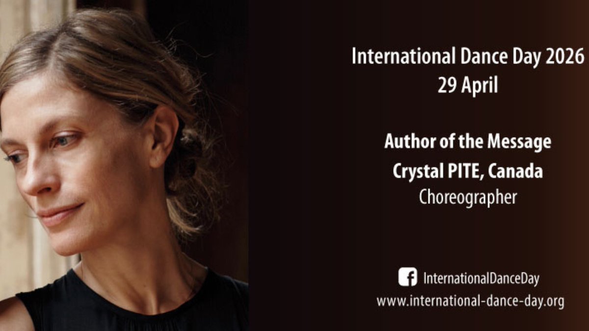TurnOutRadio's tweet photo. Read the International Dance Day 2026 message by author, Crystal Pite. ✨

https://t.co/8DWkvtSiQi https://t.co/yg9RXrRVpt