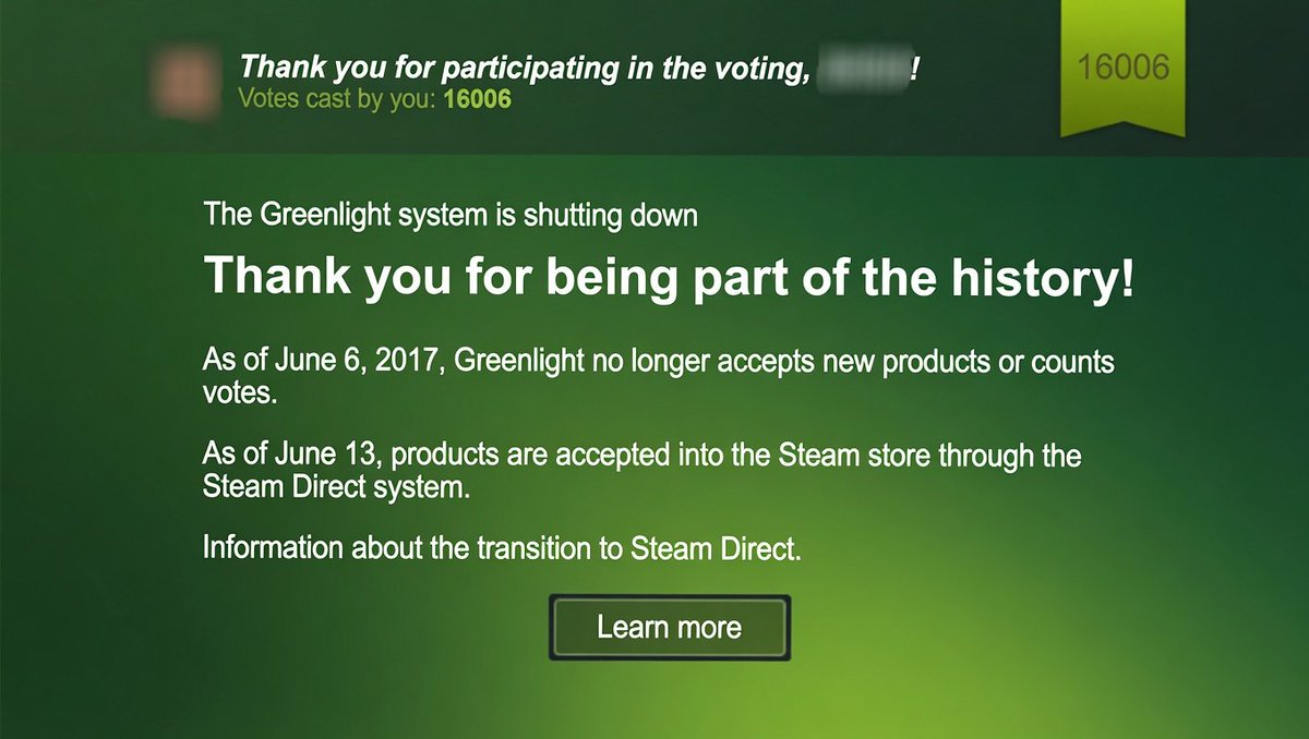 Search_Games's tweet image. Does anyone remember Steam Greenlight? I voted over 16,000 times, and if I remember correctly, I supported only about 750 projects. That's about 5%. Those were the days. One of the games was "Routine," which I don't have yet🤷‍♂️ @LunarSoftware 🖐

@Steam @valvesoftware #indiegames