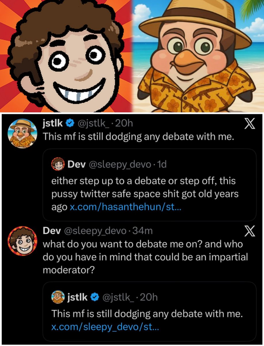 SimplySubstance's tweet photo. ‼️🚨JSTLK VS SHORTFATOTAKU (DEV)???

@sleepy_devo seems to have finally accepted @jstlk_’s challenge to a debate

(Topic/moderator: TBD) https://t.co/tOEq78GCTv