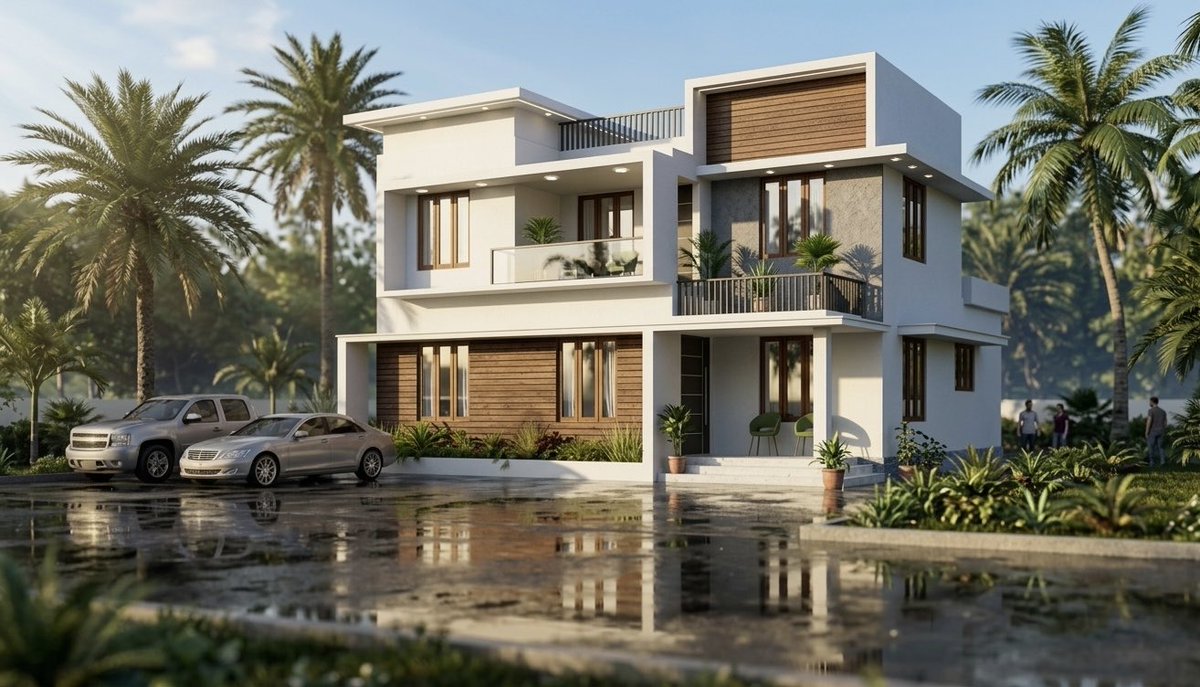 Eghosa_7's tweet image. Visualizing the dream ☁️ This 4-bedroom duplex was a labor of love, from the structural layout to the final ray-traced lighting. 
I wanted to create something sleek yet inviting. 
Full design and visualization credit: Me🙋‍♂️✨
 #DreamHome #3DRender #DesignBuilt