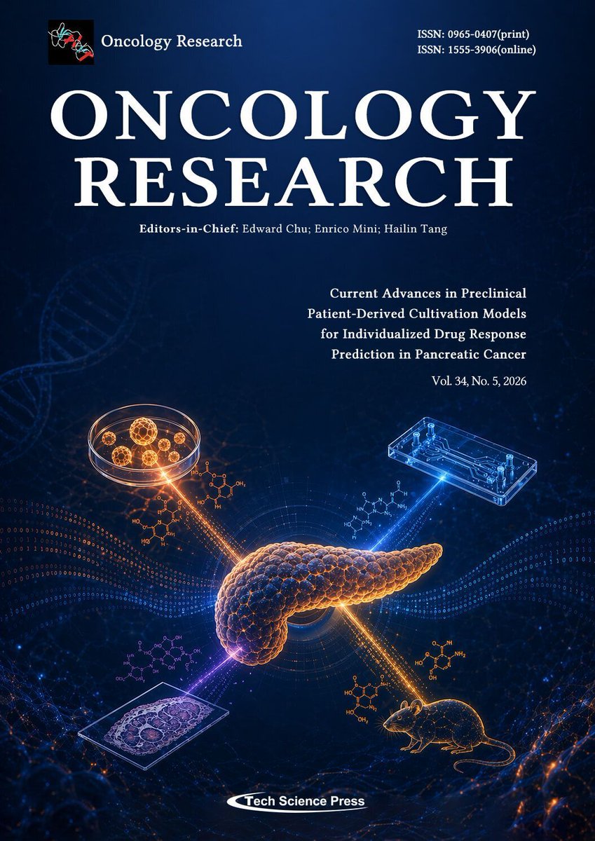 TechScience_TSP's tweet image. 🚨 CALL FOR PAPERS 🚨 

📖 RAS Driven Oncogenesis and the Future of Combination Therapy in Solid Tumors 

📘 Journal:  Oncology Research 

🎓 Guest Editors:
Dr. Hitesh Vasiyani 

🔗👇 Submit your Research here!
techscience.com/or/special_det… 

📆⏰️ Deadline: 30 April 2026 

#CFP #SCI