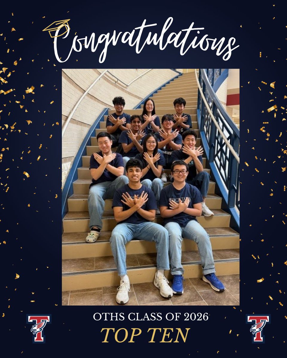TompkinsHS's tweet image. 🎓 Announcing the Tompkins HS Class of 2026 Top 10! 🎓

We are so incredibly proud of your hard work, dedication, and perseverance. We can’t wait to see the impact you’ll make next!  

#tfw #fp1440