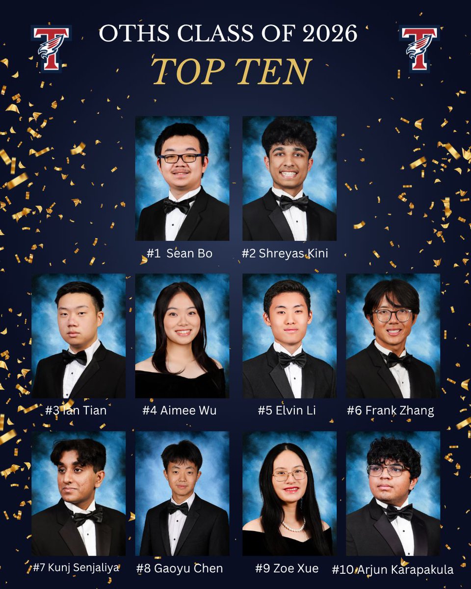 TompkinsHS's tweet image. 🎓 Announcing the Tompkins HS Class of 2026 Top 10! 🎓

We are so incredibly proud of your hard work, dedication, and perseverance. We can’t wait to see the impact you’ll make next!  

#tfw #fp1440