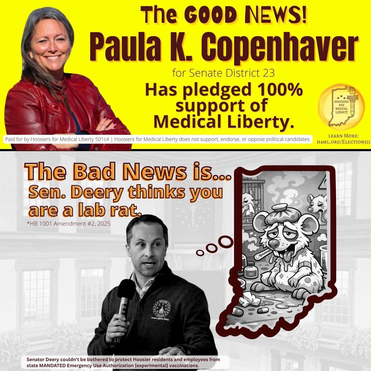 Hoosiers for Medical Liberty tweet media