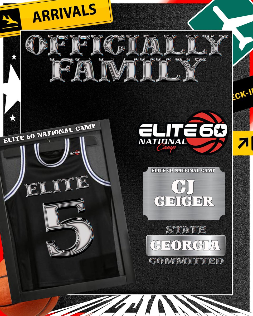 StellarHoops's tweet photo. Class of 2027 6’0 Hampton High School (GA) CJ Geiger is OFFICIALLY apart of the Elite 60 Family and will be LIVE in action at the Elite 60 National Camp. https://t.co/K3MSHCnTzu