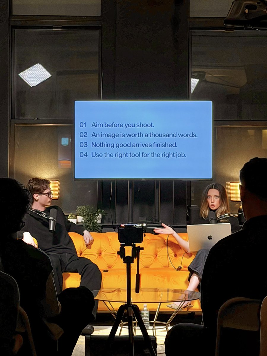 extremely inspired by the event quality at <a href="/DoubleDiamondHQ/">Double Diamond</a> 🎨

from the space to guest curation and topics – i’m taking notes 📝