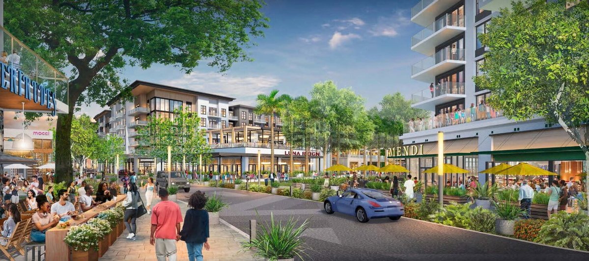 🧵Miramar Cove: Miramar

A new 125-Acre development has broken ground in Miramar, set to feature 2,874 units across 2 phases.

There will be 185 hotel rooms, 125,000 SF of office, 400,000 SF of retail (entertainment, restaurants, daycare, etc), and 35,000 SF for a grocer tenant.