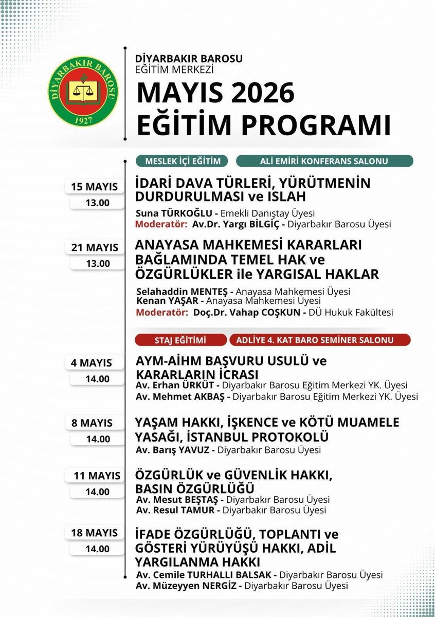 dbegitimerkezi's tweet photo. 2026 Yılı Mayıs Ayı Eğitim Programı https://t.co/O20x0DJcMM