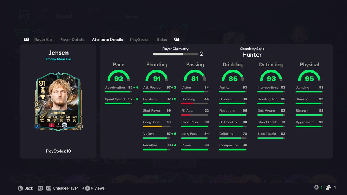 ashleylfc87's tweet photo. @NepentheZ @NepentheZ spent the last 8 weeks creating this 6ft 5 monster. I know this latest Evo takes him to a 91 but I got bored of just evo'ing him and not playing with him. I'll finish it off when EA make evos for higher rated players. https://t.co/z1F00Mnaew