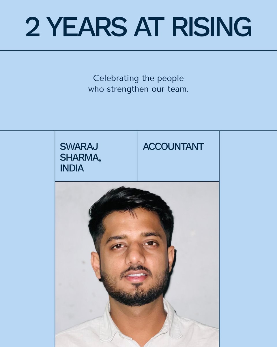 RisingRP's tweet photo. It’s always a good day when we get to recognize milestones like these. 🎉

Today we’re celebrating April, Kira, and Swaraj for the consistency, care, and follow-through you all bring to Rising every day.

Happy work anniversary to you all! https://t.co/QSZ48UWvAd