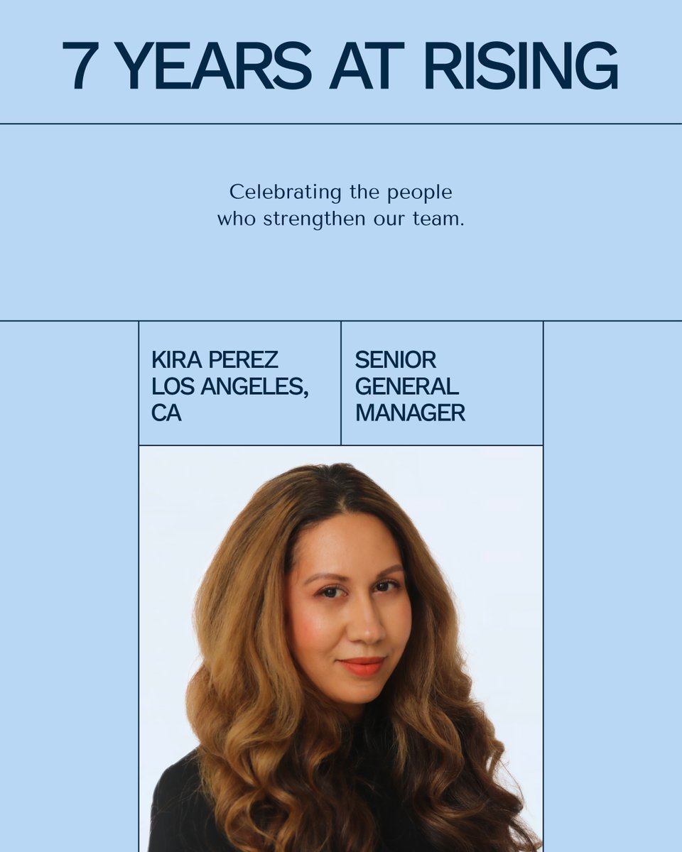 RisingRP's tweet photo. It’s always a good day when we get to recognize milestones like these. 🎉

Today we’re celebrating April, Kira, and Swaraj for the consistency, care, and follow-through you all bring to Rising every day.

Happy work anniversary to you all! https://t.co/QSZ48UWvAd