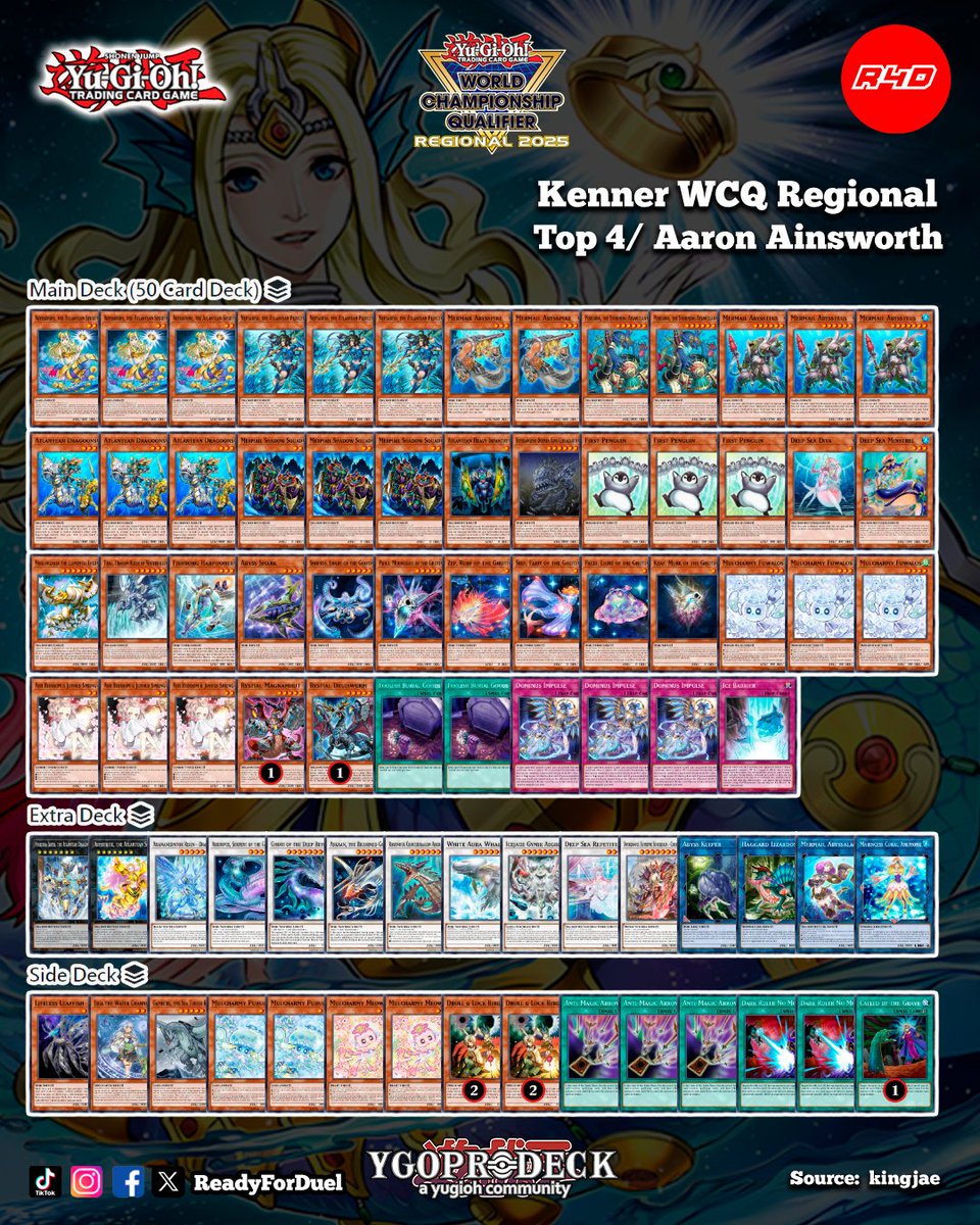 Readyforduel's tweet image. Top 4 Kenner WCQ Regional
youtu.be/Y4xuZ47VtzU?si…
#YuGiOh #TCG #Readyforduel