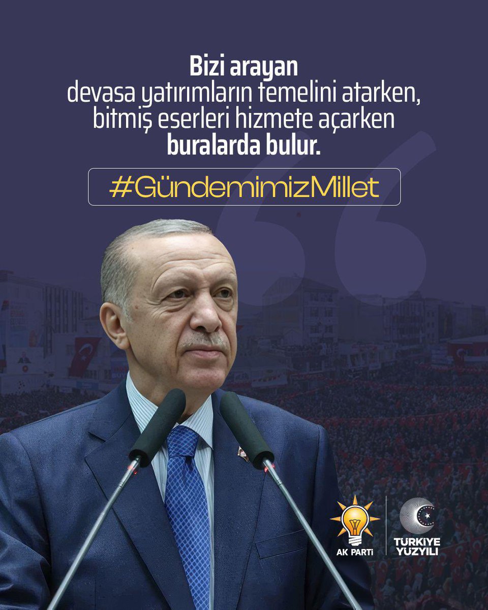 AkCarsamba49580's tweet photo. Eser siyasetimizle Türkiye’yi büyütüyor, geleceğimizi inşa ediyoruz. Çünkü tek #GündemimizMillet. https://t.co/7SOr4woGIb