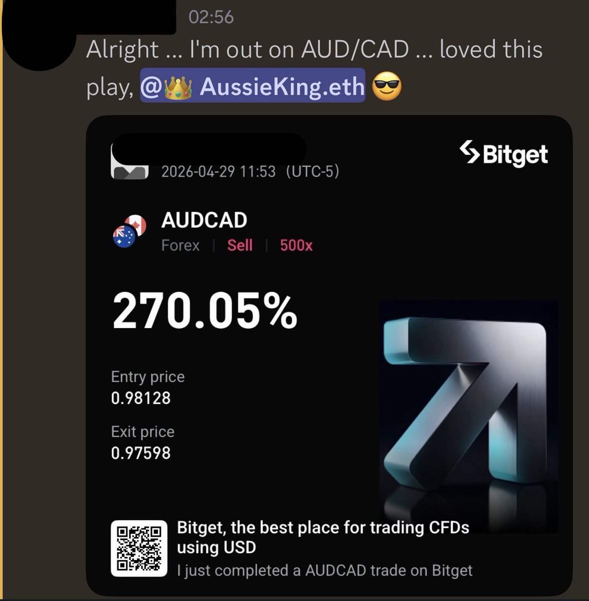 AussieKing_eth's tweet image. Some wins overnight.

Forex, Crypto, Metals…

Nice to wake up to the community absolutely KILLING IT 🔥🎯💰

#AKA 👑