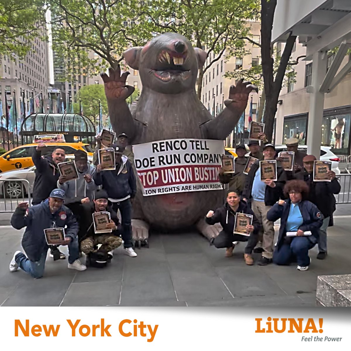 LIUNAmidwest's tweet image. We are out here again in #Viburnum, St. Louis &amp;amp; New York City to remind folks that the workers at #DoeRun have the right to #organize &amp;amp; collectively bargain for #FairWages, benefits &amp;amp; better working conditions.

#UnionYes #UnionStrong #LIUNA #FeelThePower #Local829 #MoKanLaborers