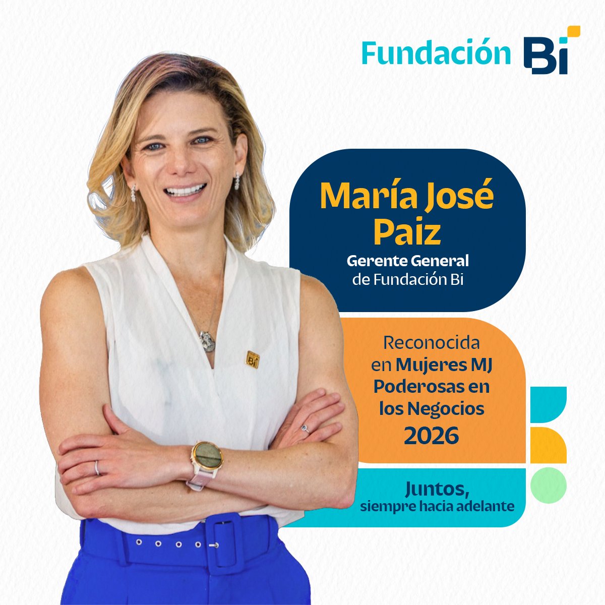 ¡Liderazgo femenino que inspira y transforma! 💪🏻💙

Celebramos el reconocimiento “Mujeres MJ Poderosas en los Negocios 2026”, otorgado por Revista Summa a nuestra Gerente General, María José Paiz, por liderar con propósito, conectar comunidades e impulsar el desarrollo con