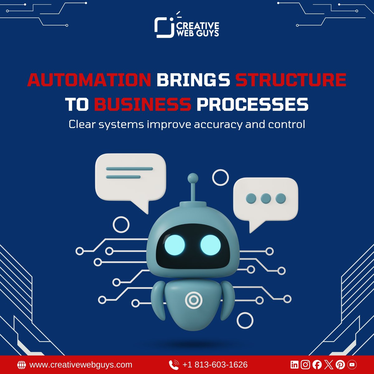CwgWeb's tweet image. Automation brings structure to daily work. Tasks stay on track, errors go down, and your team can focus on what matters.

#BusinessAutomation #Workflow #Efficiency #Operations #ProcessImprovement