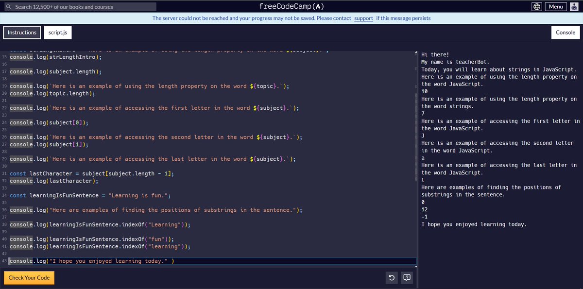 opewebstudio's tweet image. Just built a Teacher Chatbot with JavaScript 

Getting better with strings, functions, and chatbot logic one project at a time.
#freeCodeCamp #JavaScript #WebDevelopment #Coding