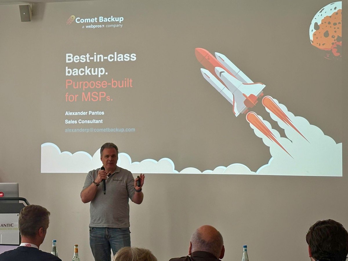 CometBackup's tweet image. Great two days at the iGnition #34 in Essen Germany, chatting to CPN Partners about #backup, EU data sovereignty, and more. 🚀

Big thanks to the organizers from the CPN Cooperation Network GmbH and our booth partners Impossible Cloud for such a great event 🙌🏽 @ICN_Protocol ☁️