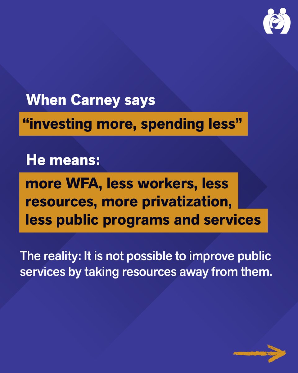 CAPE_ACEP's tweet photo. Carney wants Canadians to believe public service cuts are unavoidable. RTO costs money, and only benefits wealthy industries like real estate. CAPE President Nate Prier and your bargaining committee are taking action, but they need your help:https://t.co/dJWjckHEC7 https://t.co/4o5tnAzLjn