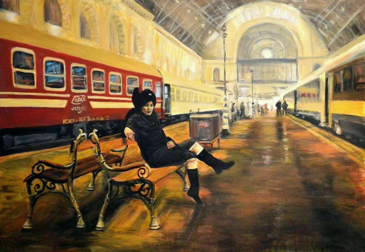 galphiart's tweet image. Netherlands artist Escha Van Den Bogerd (galphia.com/artist_esbo_18…) is one of my favourite artists on galphia.com. "Budapest Train station" is excellent.
#art #originalart #paintings #beautifulart #fineart #figurativeart #artist #artwork #painting #drawing #artistic