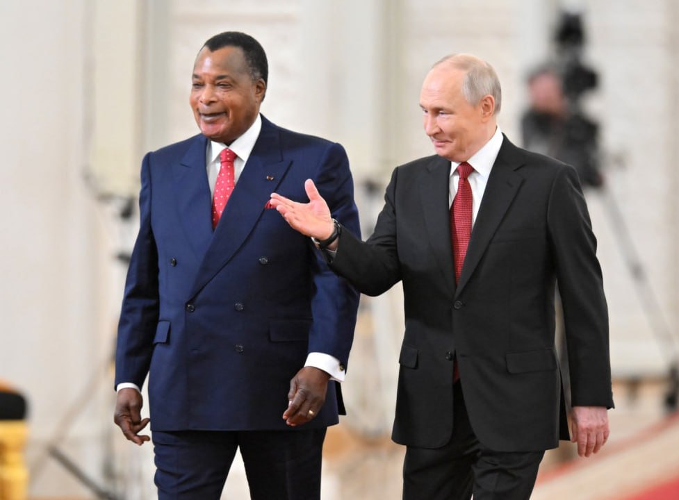 mae_rusia's tweet image. 🇷🇺🇨🇬 El 29 de abril, el Presidente ruso, Vladímir #Putin, recibió al Presidente de la República del Congo @SassouNGuesso_ quien llegó a Rusia para una visita de Estado.

💬 Su visita beneficiará el desarrollo de relaciones entre #RusiaRepúblicaDelCongo.

t.me/MAERusia/7810