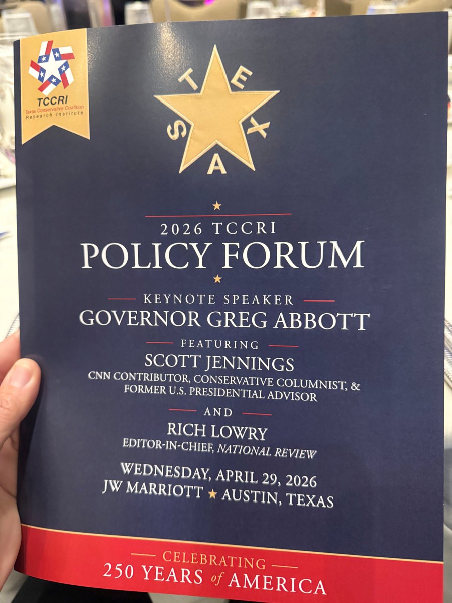 TXpharmAssn's tweet image. Texas Pharmacy Association leaders and staff attended the 2026 @TCCRI Policy Forum today in Austin. Gov. Greg Abbott delivered the keynote address for this influential political gathering. Representing TPA were Past Presidents @jbpharmer and @marysueklein, Treasurer Casey