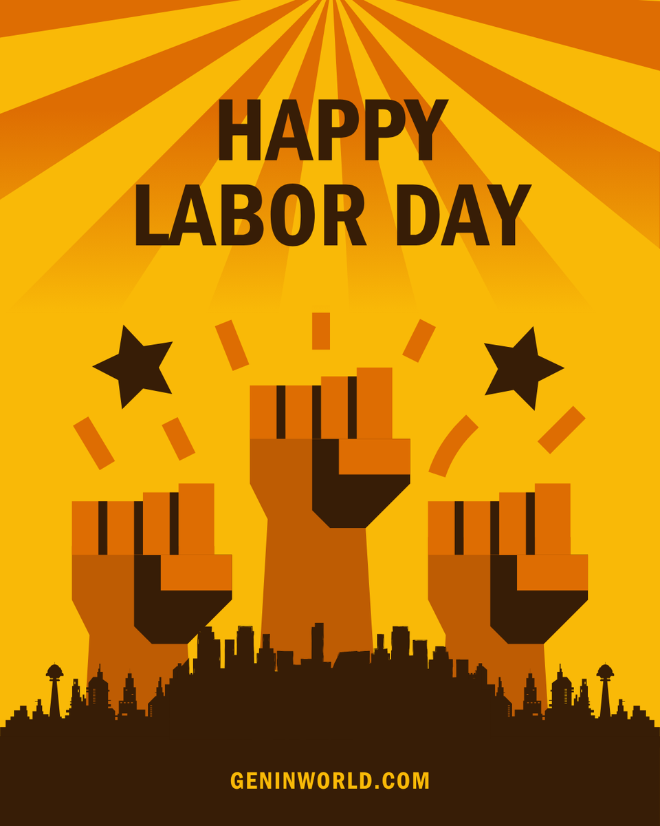 Geninworld's tweet photo. Celebrating the hard work, dedication, and heart that goes into everything we build. Happy Labor Day!

#Laborday #geninworld https://t.co/yO92mqYcCG