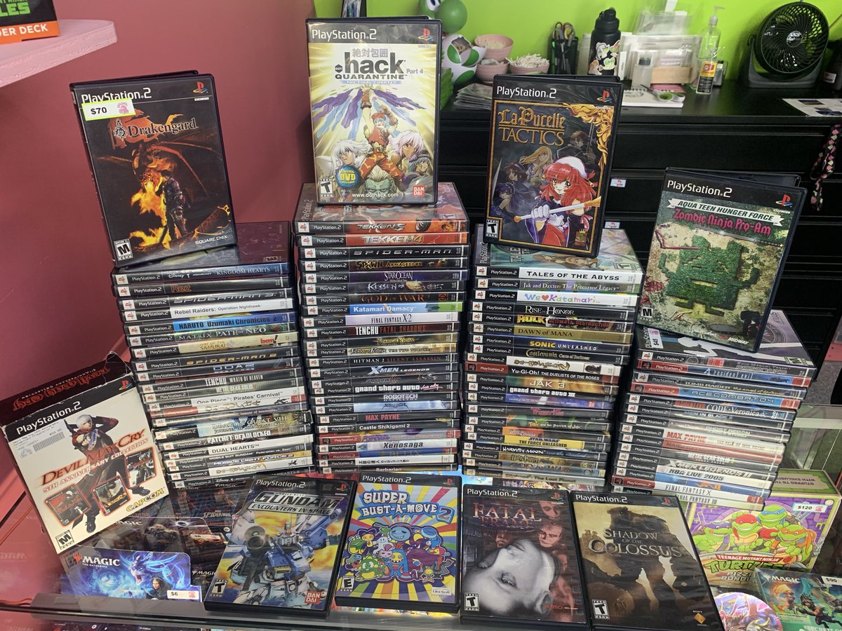 PinkGorillaLAS's tweet image. Yeah, you’ve probably got your sweet glasses on… and if you don’t, grab your raddest pair! We’ve got AMAZING titles RIGHT NOW at Pink Gorilla LV! Grab them while you can- a collection this beautiful will fly off the shelves! 
See you soon, space cowboys.
#RetroGaming