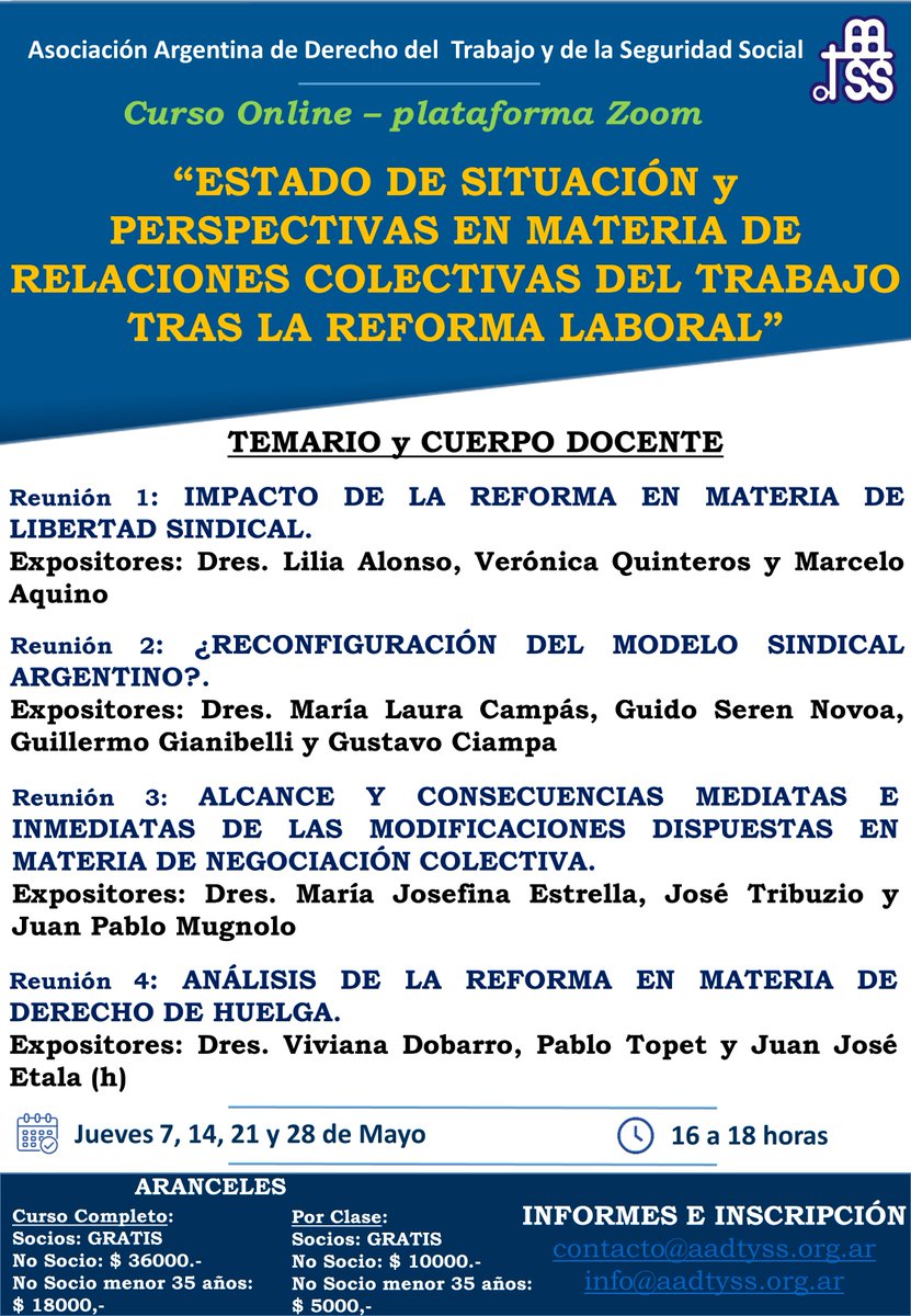 Asoc.Arg.Dcho.Trab. tweet media