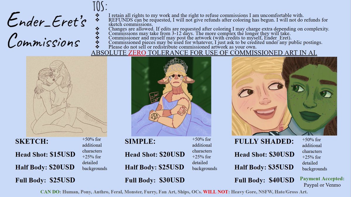 Ender_Eret's tweet photo. ✩COMMISSIONS OPEN!!✩
RTs, likes and comments are truly appreciated

If you are interested or have any questions please feel free to send a DM! 

THANKS!! 🩷 https://t.co/HThTFux6jk