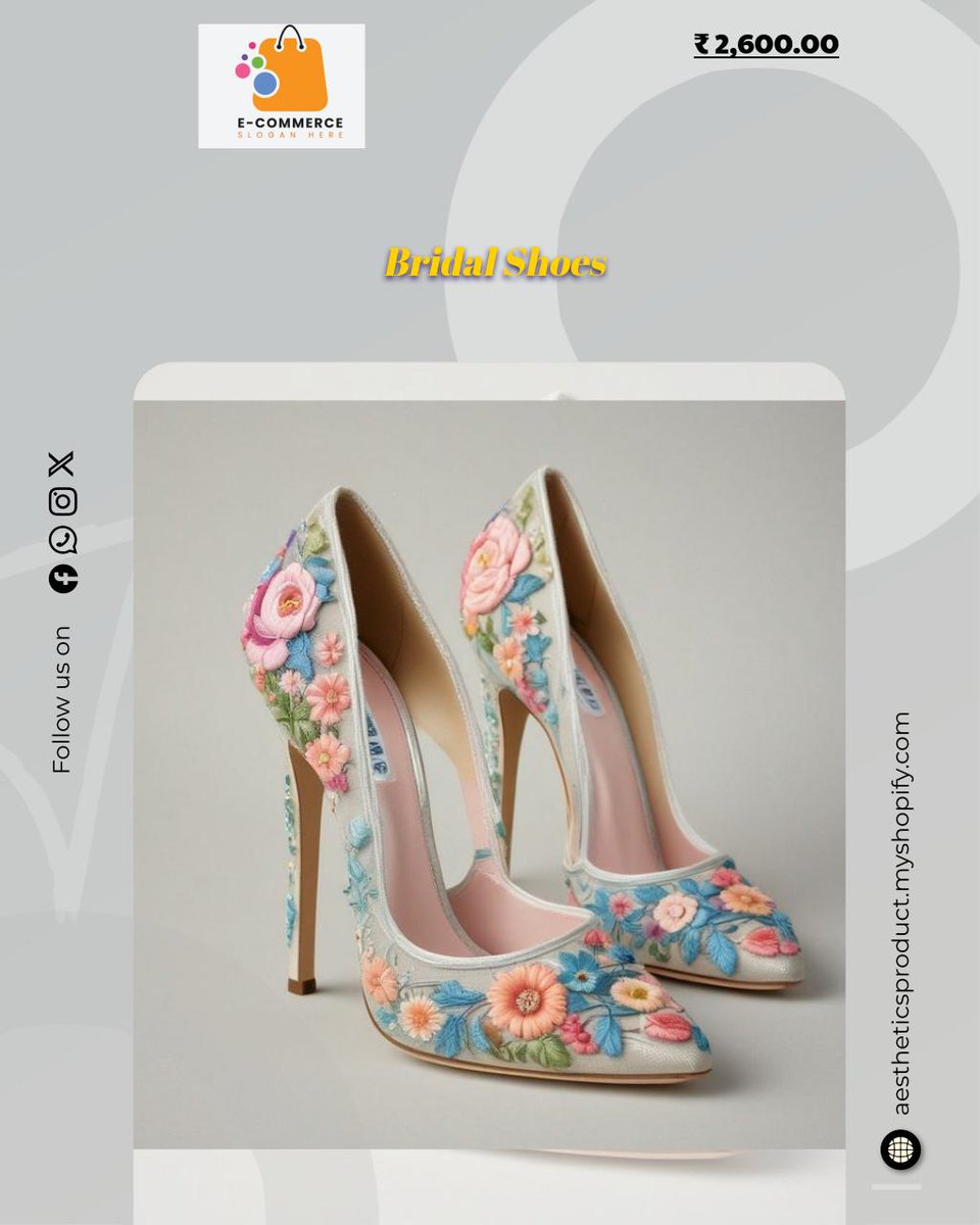 Crochetasthetic's tweet image. Step into forever with our stunning Bridal Shoes at just ₹2600. Elevate your wedding day look and dance the night away. Make every step memorable! #BridalFashion #WeddingEssentials

Shop Now aestheticsproduct.myshopify.com/products/brida…